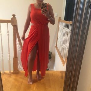 Red Maxi Dress XS